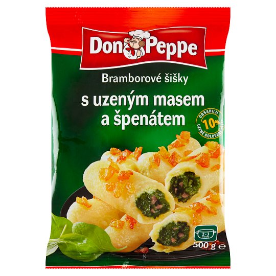 Don Peppe Potato Cones with Smoked Meat and Spinach 500g