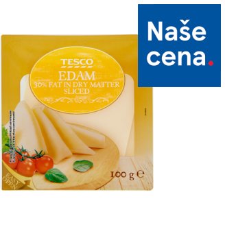 Tesco Edam 30% plátky 100g