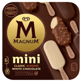 Magnum Mini Classic, Almond, White 6 x 55ml