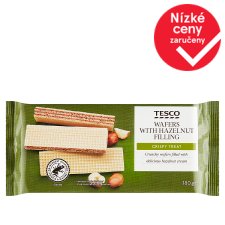 Tesco Wafers with Hazelnut Filling 180g