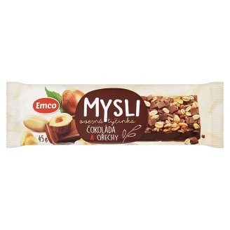 Emco Mysli Ovesná tyčinka čokoláda a ořechy 45g