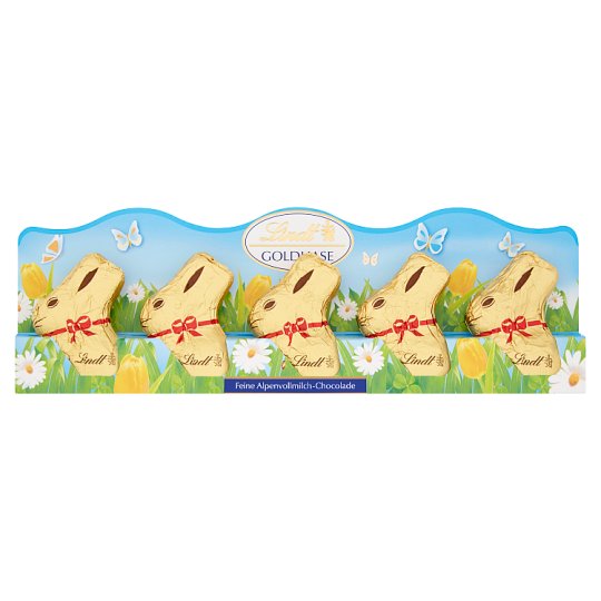 Lindt Mini Gold Bunny duté figurky z mléčné čokolády 5 x 10g