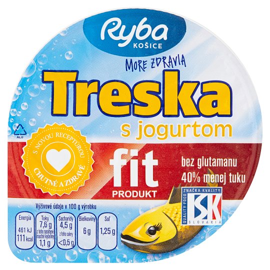 Ryba Košice Treska s jogurtem 140g