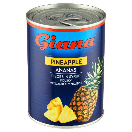 Giana Ananas kousky ve sladkém nálevu 565g