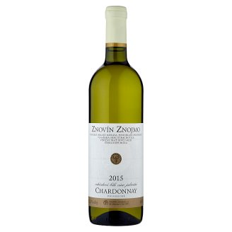 Znovín Znojmo Chardonnay odrůdové bílé víno jakostní polosuché 0,75l
