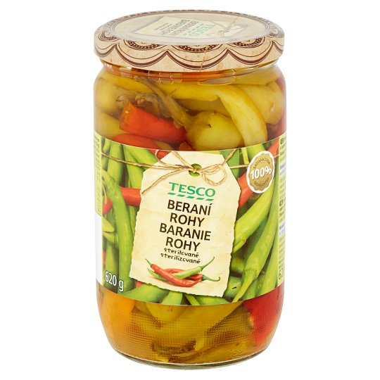 Tesco Beraní rohy sterilované 620g