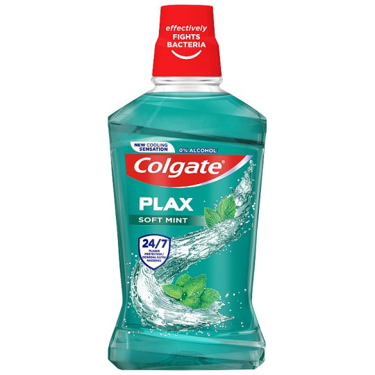 Colgate Plax Soft Mint ústní voda bez alkoholu 500ml