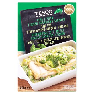 Tesco Rybí filé s brokolicovo-sýrovou omáčkou 400g