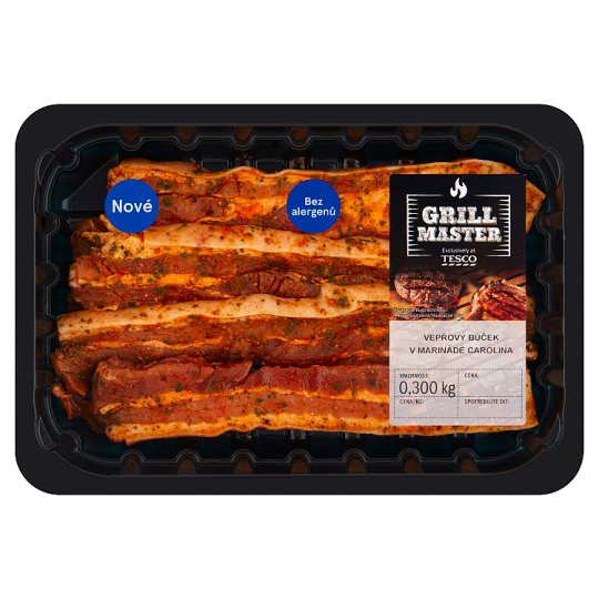 Tesco Grill Master Pork Belly in Carolina Marinade 0.300kg Tesco