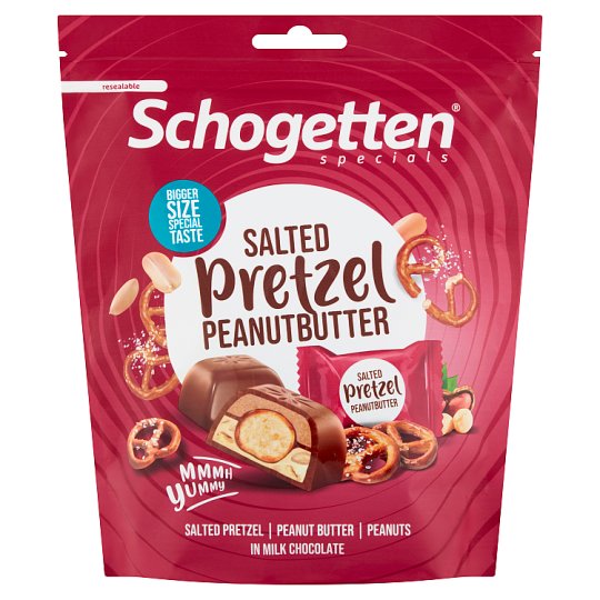 Schogetten Salted Pretzel Peanutbutter 116g Tesco Groceries