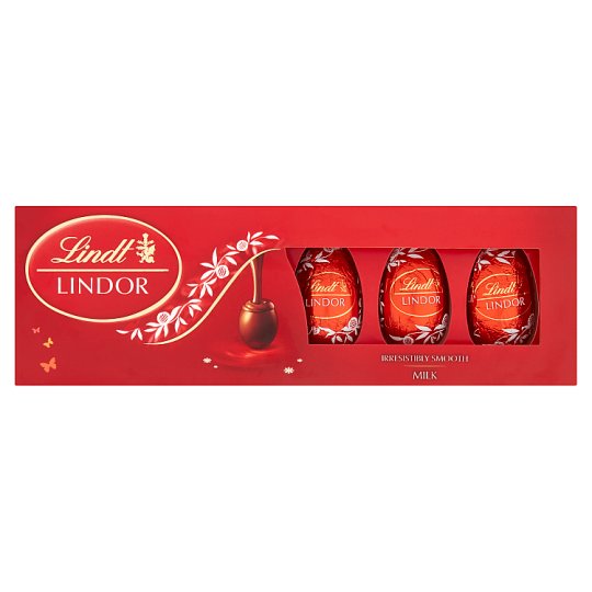 Lindt Lindor Milk Chocolate Eggs with Cream Filling 5 pcs 90g Tesco