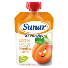 Sunar Do Ručičky Apricot and Apple 100% Fruit 100g