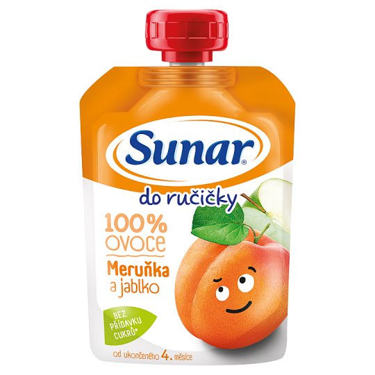 Sunárek Do Ručičky Jablko meruňka 100% ovoce 100g