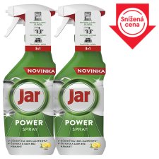 Jar Power Spray, 3in1, Multi-usage For Dishes & Kitchen, Lemon Scent, 2x500ml