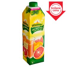 Pfanner 100% šťáva z růžového grapefruitu 1l