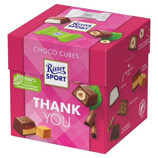 Ritter Sport Thank You mix čokoládek v krabičce 22 ks 176g