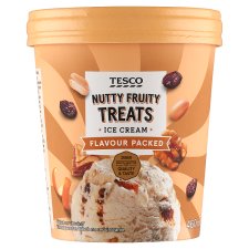 Tesco Nutty Fruity Treats Ice Cream 460ml