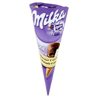 Milka Zmrzlinový kornout čokoláda a vanilka 110ml