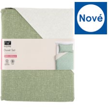 F&F Home Green Reversible ložní souprava 140 x 200 cm