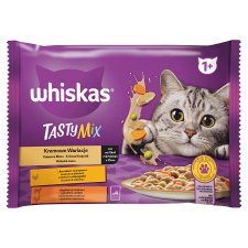 Whiskas Tasty Mix krémové menu ve šťávě 4 x 85g (340g)