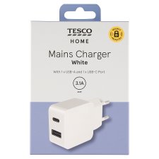 Tesco Home Mains Charger White