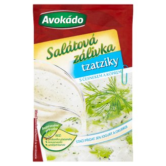 Avokádo Salátová zálivka tzatziky s česnekem a koprem 8g