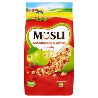 Bona Vita Zapékané křupavé müsli s brusinkami a jablky 700g