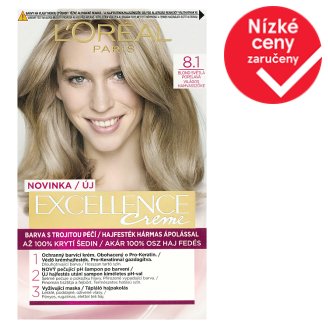 L'Oréal Paris Excellence Creme blond světlá popelavá 8.1