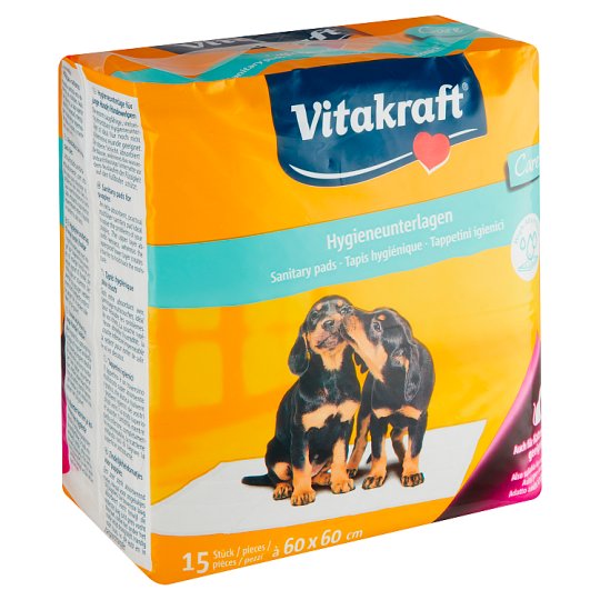 Vitakraft Sanitary Pads for Puppies 60 x 60 cm 15 pcs Tesco Groceries