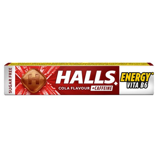 Halls Energy Vita B6 Cola Flavour + Caffeine 32g Tesco Groceries