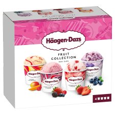 Häagen-Dazs Fruit Collection Variations of Creamy Ice Creams 4 x 95ml