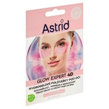 Astrid Glow Expert 4D hydrogelové polštářky pod oči 1 pár