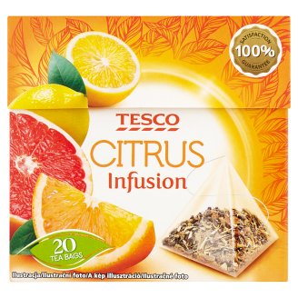 Tesco Ovocný čaj s příchutí citrusových plodů 20 x 2,4g