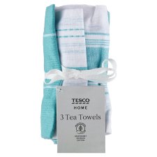 Tesco Home Tea Towels 40 cm x 60 cm 3 pcs