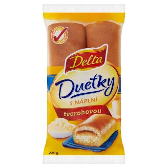 Delta Duetky s tvarohovou náplní 220g