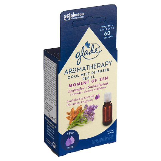 Glade Aromatherapy Cool Mist Diffuser Moment of Zen Charge to Electric