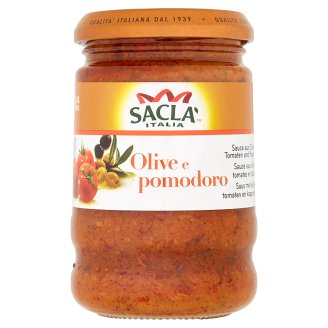 Saclà Italia Olivová omáčka s rajčaty a kapary 190g