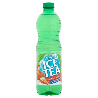 Tesco Ice Tea s jahodovou příchutí s extraktem ze zeleného čaje 1,5l