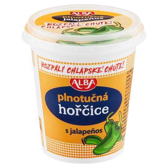 Alba Full-Fat Mustard with Jalapeños 200g