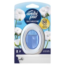 Ambi Pur Bathroom, Continuous Air Freshener Odour Elimination & Prevention, Cotton Flower 1 Count