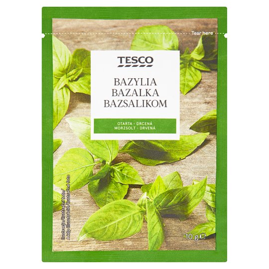 Tesco Crushed Basil 10g Tesco Groceries