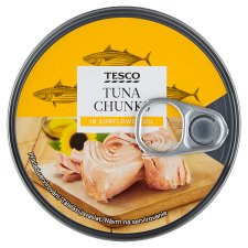 Tesco Tuňák kousky ve slunečnicovém oleji a nálevu 185g