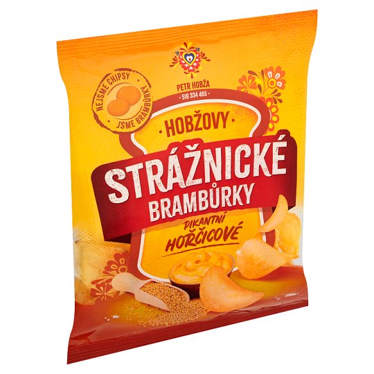 Strážnické Brambůrky Hobžovy hořčicové pikantní 60g