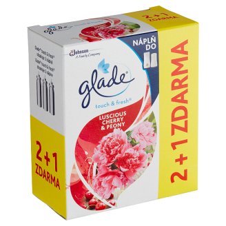 Glade by Brise One Touch Svůdná pivoňka & višeň náplň 3 x 10ml