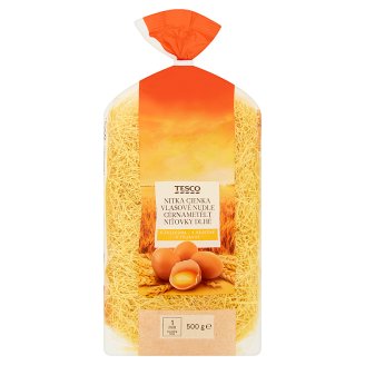 Tesco Vlasové nudle 4 vaječné 500g
