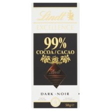 Lindt Excellence Extra Dark Chocolate 99% 50g