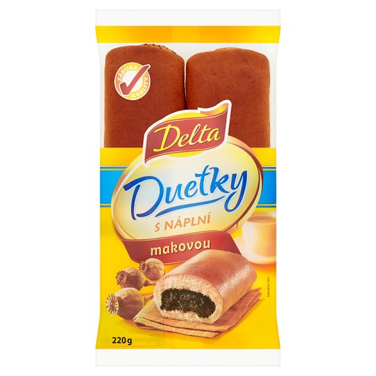 Delta Duetky s náplní makovou 220g