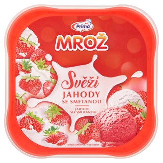 Prima Mrož Svěží jahody se smetanou 850ml