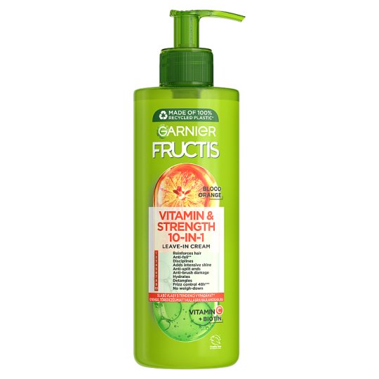 Fructis Vitamin & Strength 10 in1 Leavein cream, 400 ml Tesco Groceries