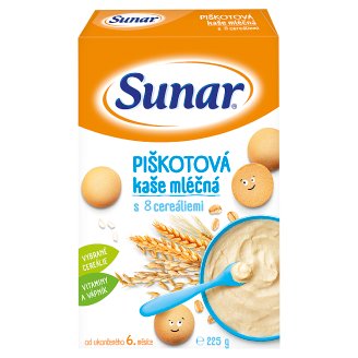 Sunárek Piškotová kašička mléčná multicereální 225g